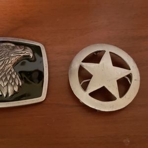 2 belt buckles